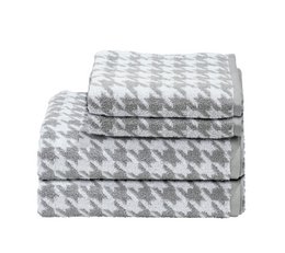 Towel set DAILY SHAPES BIRD (4 sizes, 3 colors)