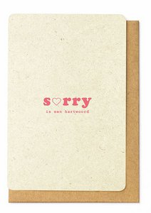 Sorry is a heart word