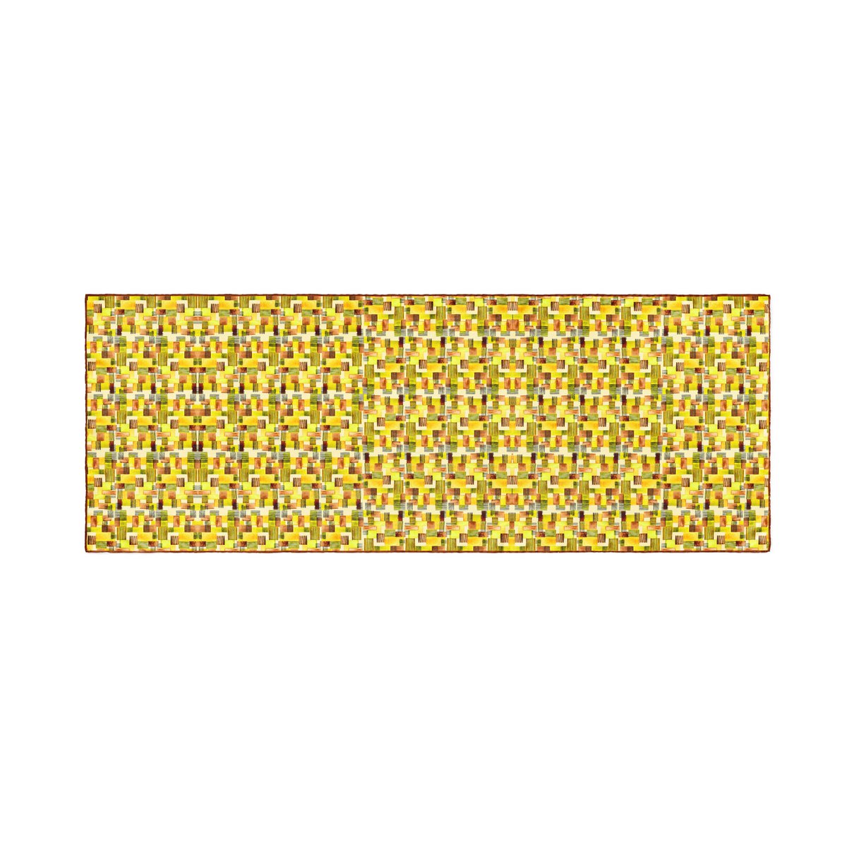 Yellow scarf with ethnic print Cahyono