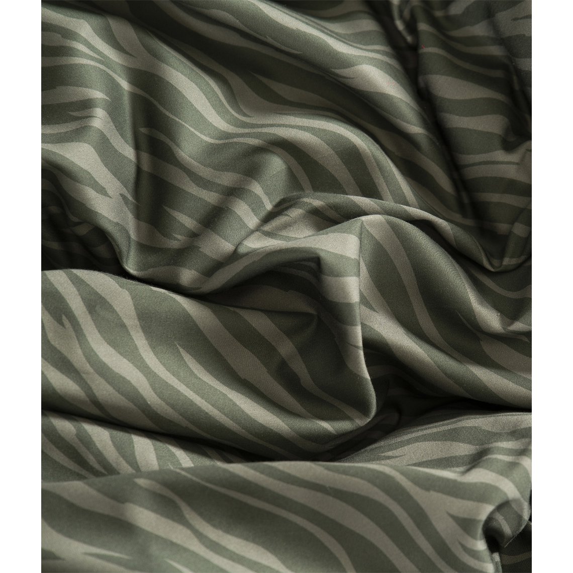 Satijnen beddengoedset Zebra Moss/Forest
