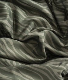 Satijnen beddengoedset Zebra Moss/Forest