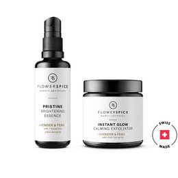 Illuminating Set - Øjeblikkelig glød exfoliator + uberørt essens