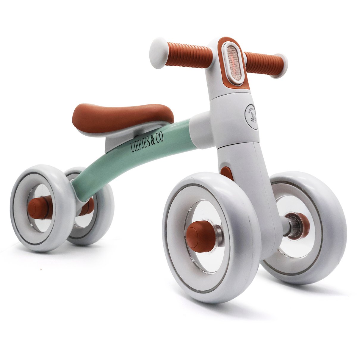 Liefjes & Co Woom Balance Bike / Tricycle from 1 Year Green - Pink