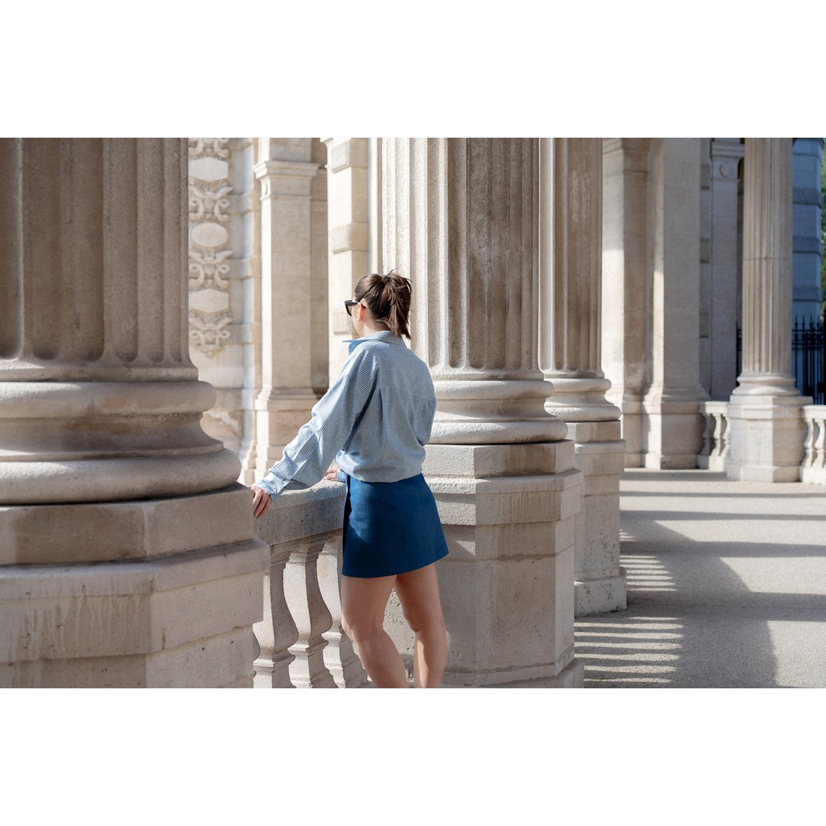 Camicia e cuori a strisce di cotone