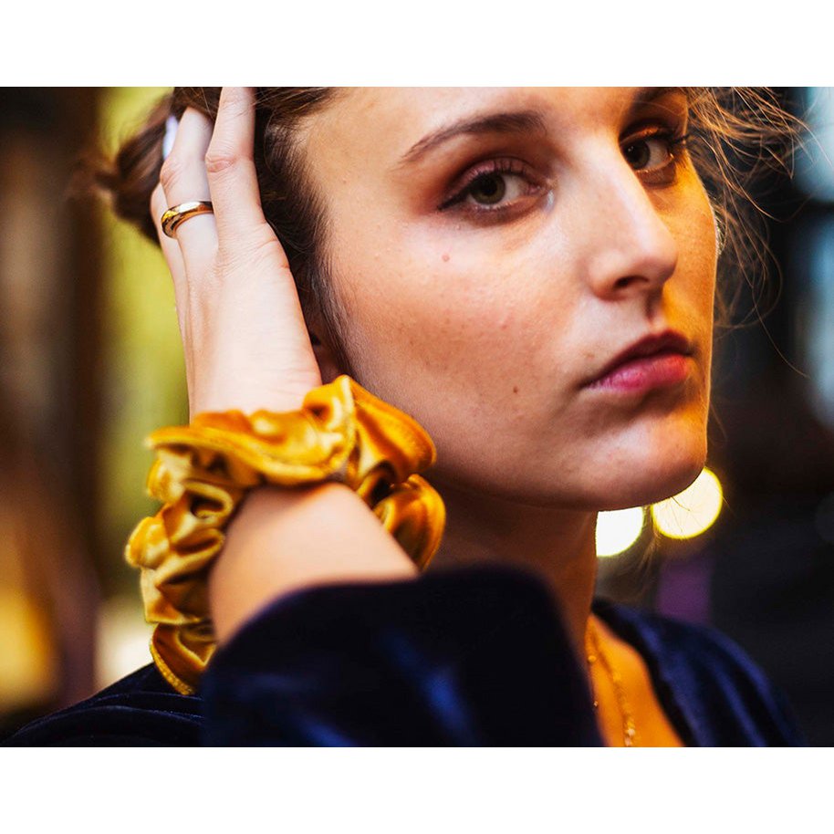 Gouden scrunchie