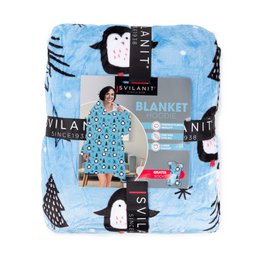 Vitapur - Hættetrøje tæppe + sokker - Penguin