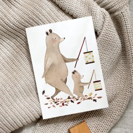 Cartolina: Orsetto e Orsetto