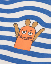 koaa – Die Maus “Stripes” – Langærmet blå/hvid