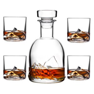 Liiton Everest Set, Decanter 1,0L + 4x glass 270ml, giftbox