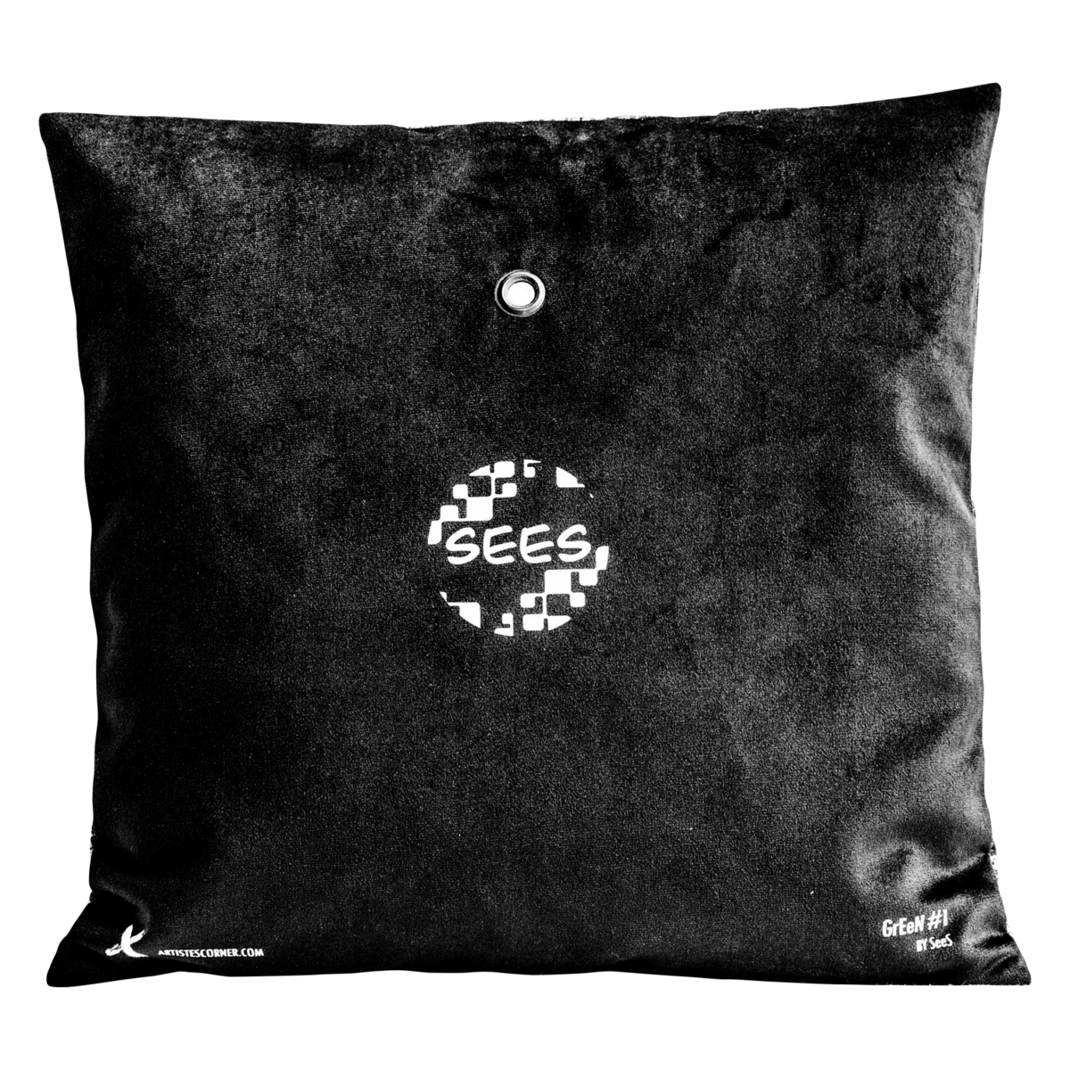 Fluwelen Kussen GREEN% 231 van SeeS
