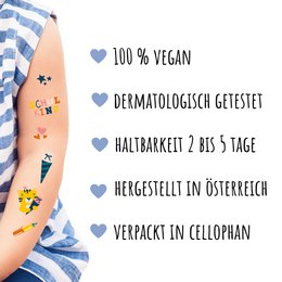 Children's tattoos - motif "Back to school"