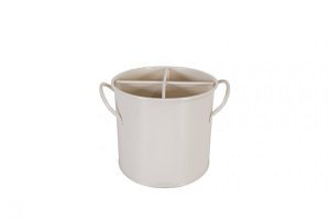 Beige bestekhouder 14x13 cm Isabelle Rose