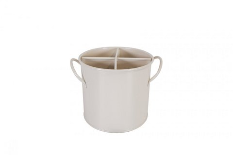 Beige utensils holder 14x13 cm Isabelle Rose