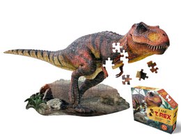 Dinosaur-themed 100-piece puzzle featuring a T-Rex figure. Vibrant colors, detailed design, and engaging puzzle experience for children.