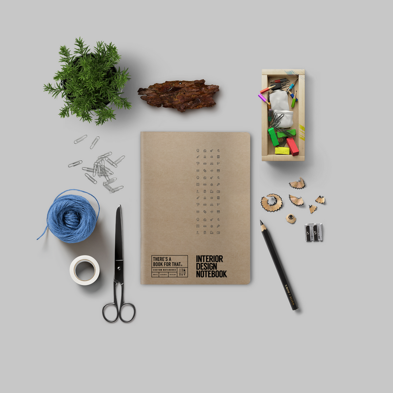 Interiørdesign brevpapir notesbog