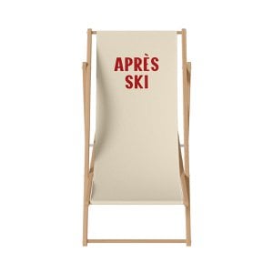 Folding garden deckchair