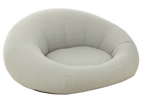 J-Line Mattress Donut Polyethylene Gray