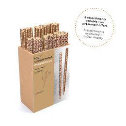 Assortment of 24 magnetic pencils - oenology