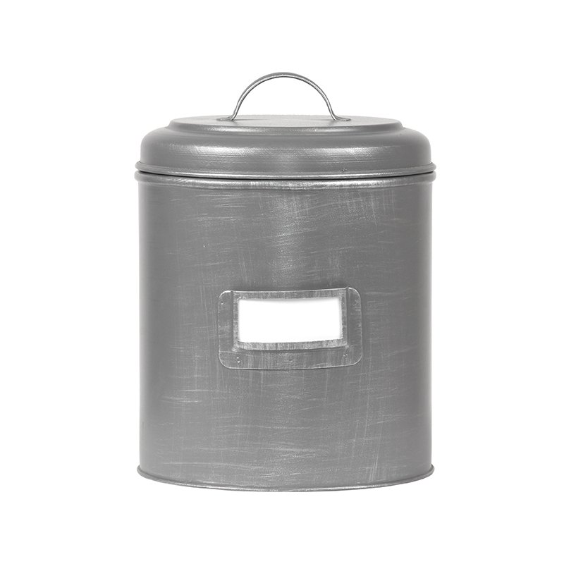 Pudełko do przechowywania Hazer - Antyczny szary - Metal - XL 21 x 29 x 21 cm