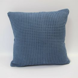 Stone pine cushion / decorative cushion waffle pique