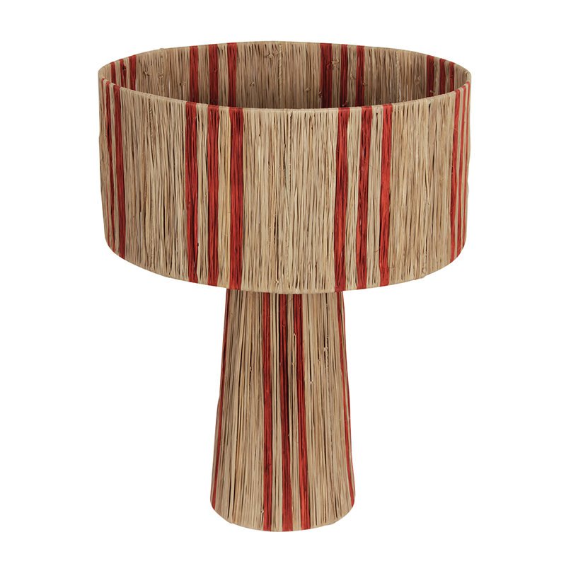 Lampe Raffia Stripe Orange M
