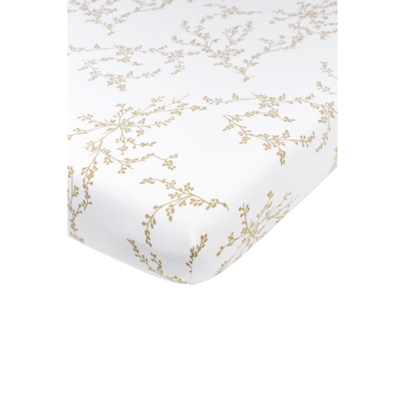 Hoeslaken jersey print Branches Sand