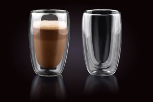 PETER Set of 2 glasses 450ml 8x8xh15cm double walls