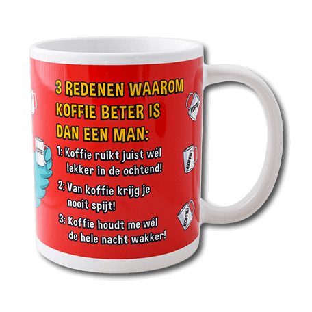Sjovt krus Kaffe bedre end mand