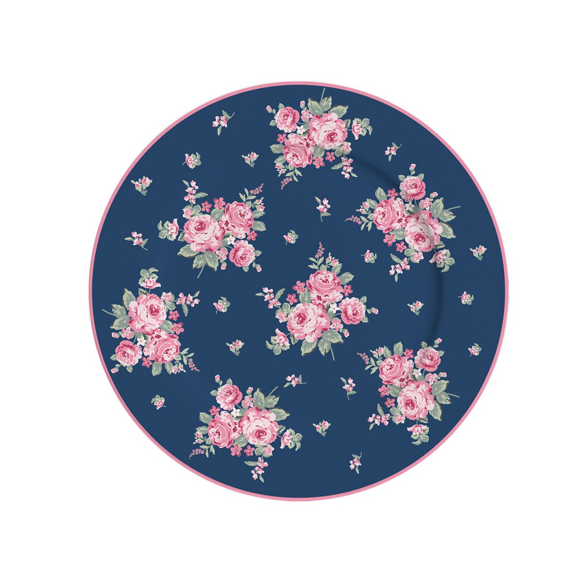 Plato de postre de porcelana Bella azul 19 cm Isabelle Rose