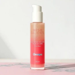 Olio corpo secco glitterato – GUAPA – Muschio bianco