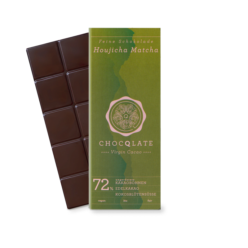 CHOCQLATE organic chocolate Hojicha MATCHA
