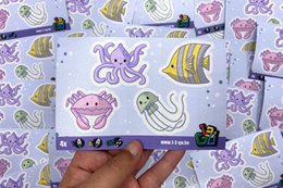 Zwierzęta wodne - Naklejki na buty