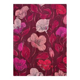 Damen-Baumwollschal mit Blumenmuster ITFUIAHF-25-02