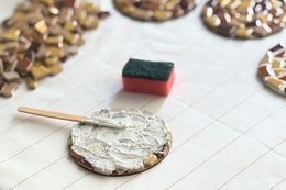 Coaster a mosaico del pacchetto fai -da -te (incluso il titolare)