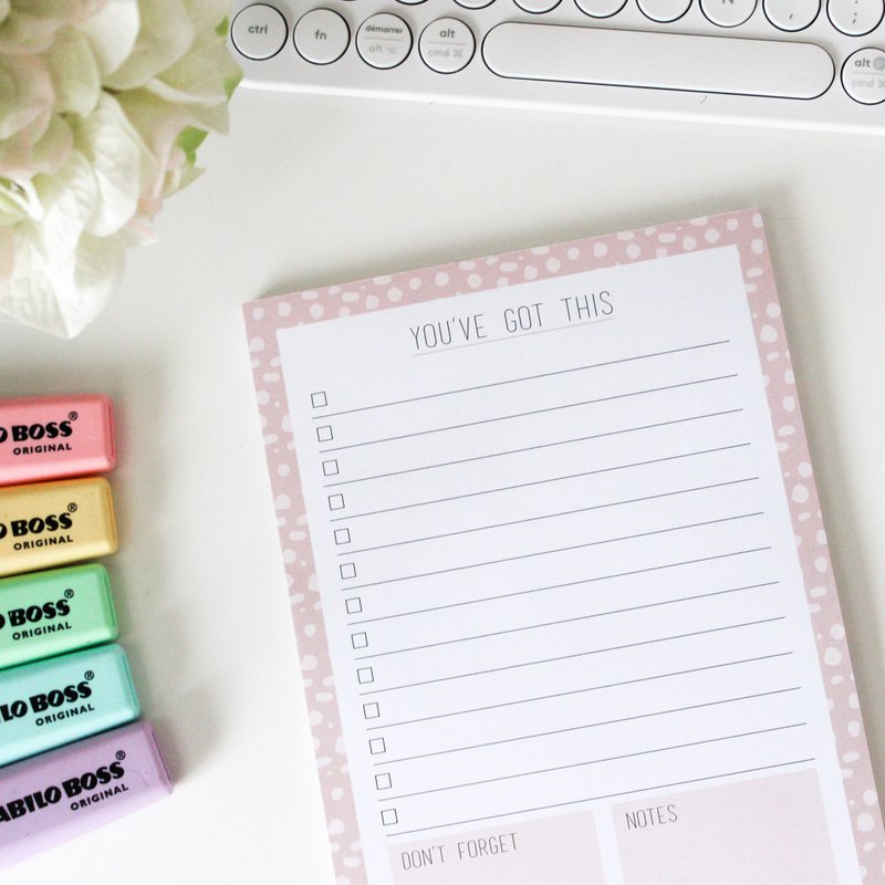 You've Got This - A5 notitieblok (roze)