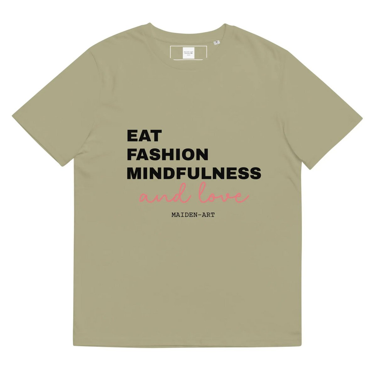 Eat Fashion Mindfulness and Love T-shirt unisex z bawełny organicznej - koszulka unisex