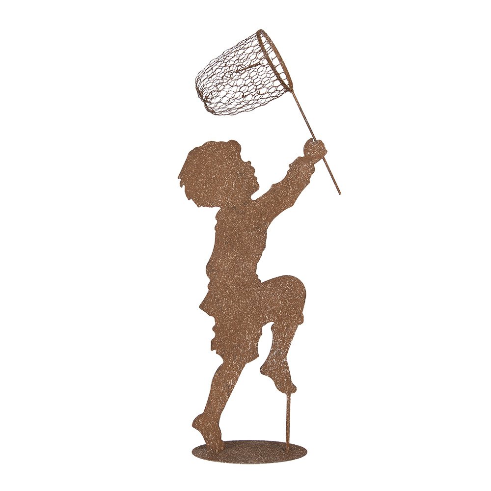 Dekoration Bild Kind 33x13x88 cm Brown Metall