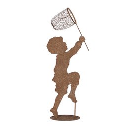 Dekoration Bild Kind 33x13x88 cm Brown Metall
