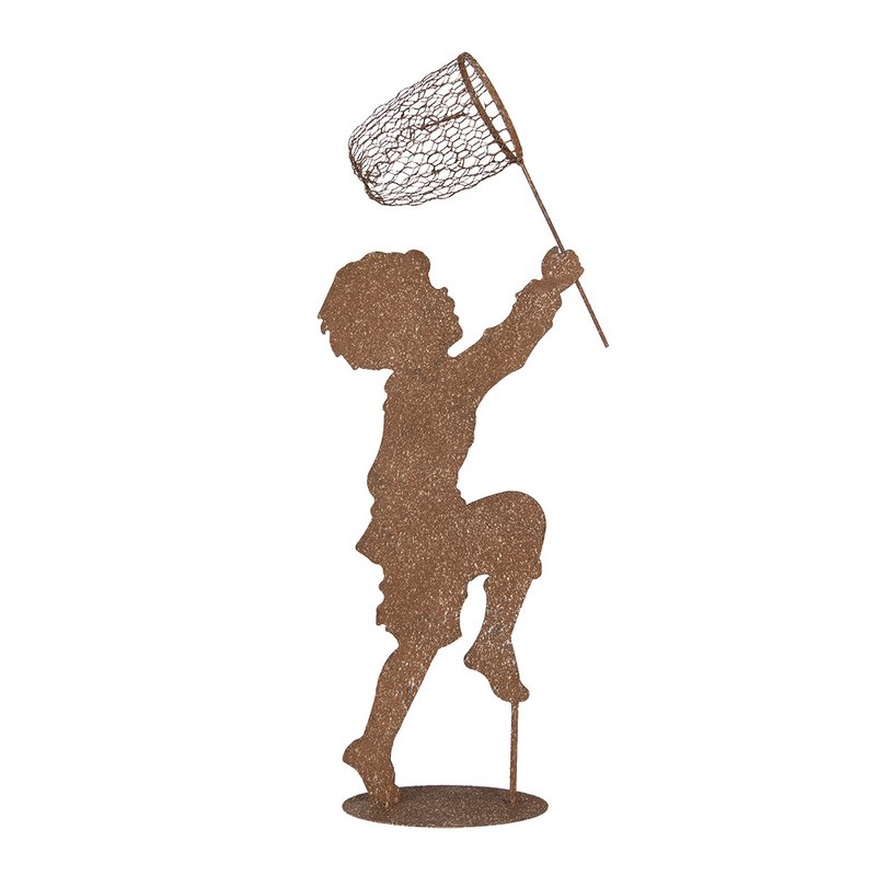 Dekoration Bild Kind 33x13x88 cm Brown Metall