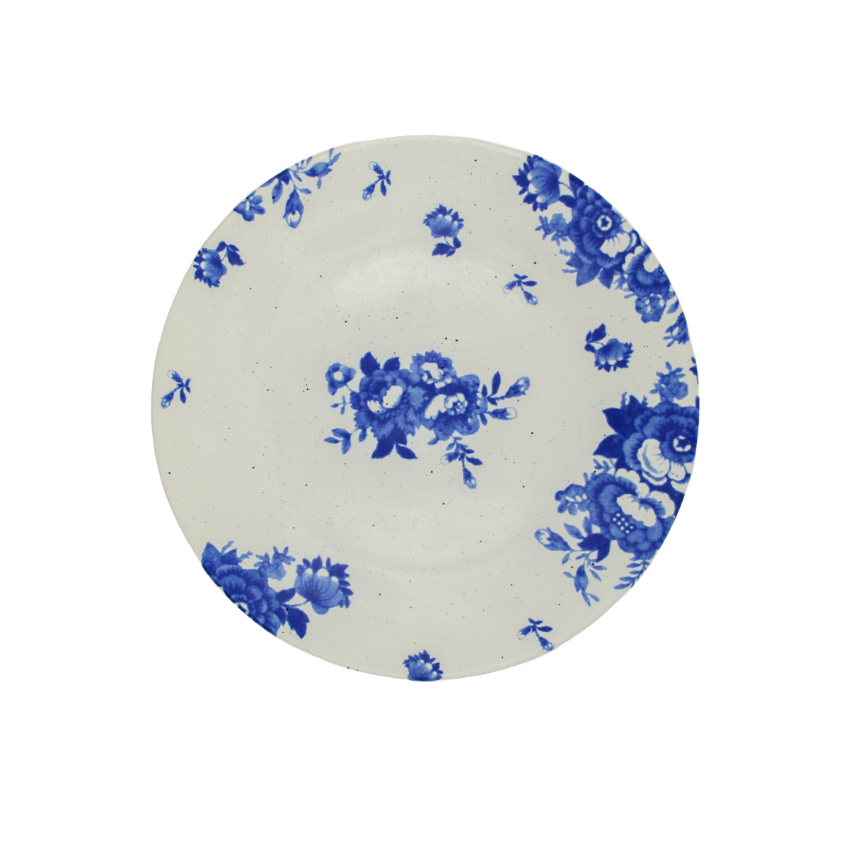 Dessertplade vintage blomster blå