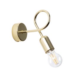 LOOP Wandleuchte in glänzendem Gold