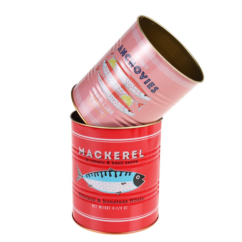 Fish storage tins (set of 2)