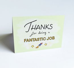 Thank You Greeting card - Thanks for doing a fantastic job