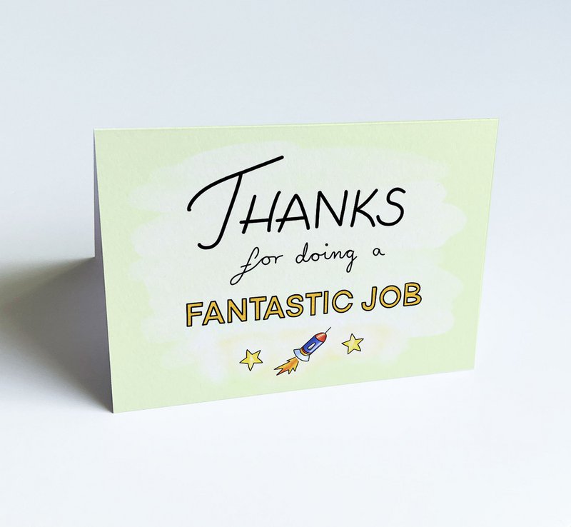 Thank You Greeting card - Thanks for doing a fantastic job