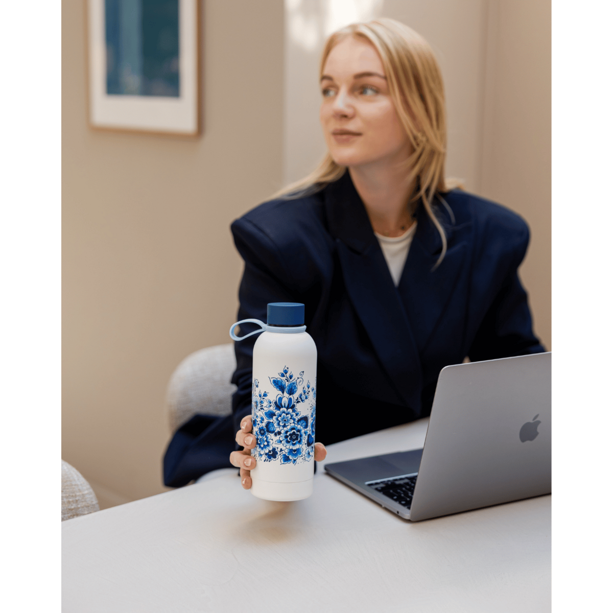 Water bottle Delft Blue