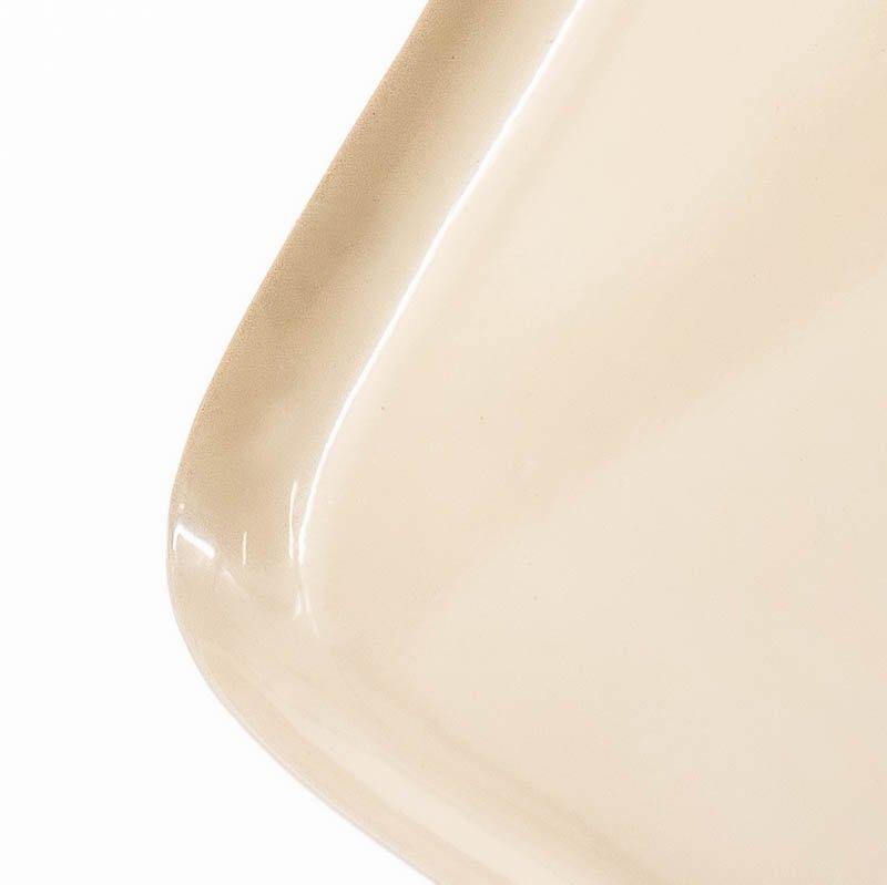 Tray square beige 30 cm