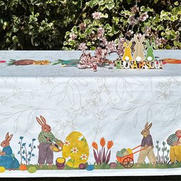 Quadratische und rechteckige Tischdecke – Osterhasen