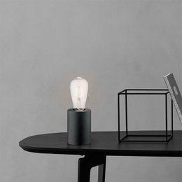 Home Sweet Home Industriel bordlampe Dry Rond - sort - 7,5/7,5/10cm