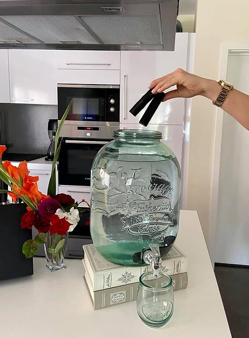 Fountain Ôpure 12l with 8 active binchotans coals