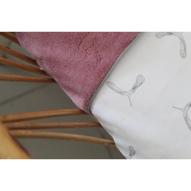 Wiegdeken propeller- teddy roze